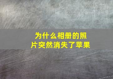 为什么相册的照片突然消失了苹果