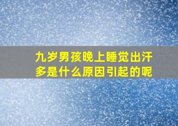 九岁男孩晚上睡觉出汗多是什么原因引起的呢