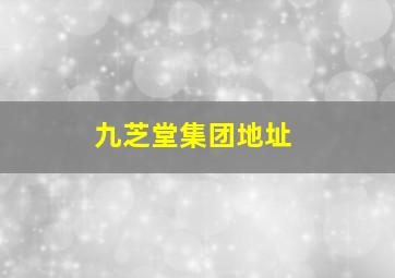 九芝堂集团地址