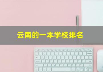 云南的一本学校排名