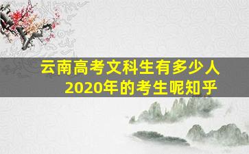 云南高考文科生有多少人2020年的考生呢知乎