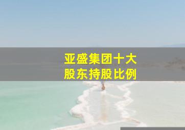 亚盛集团十大股东持股比例