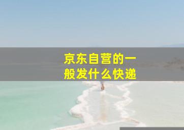 京东自营的一般发什么快递