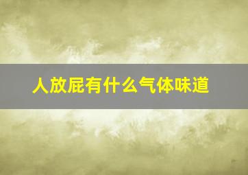 人放屁有什么气体味道