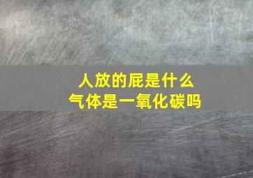 人放的屁是什么气体是一氧化碳吗