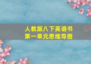 人教版八下英语书第一单元思维导图