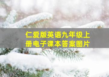 仁爱版英语九年级上册电子课本答案图片