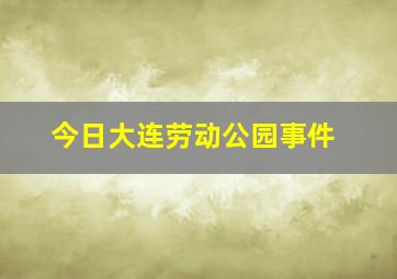 今日大连劳动公园事件