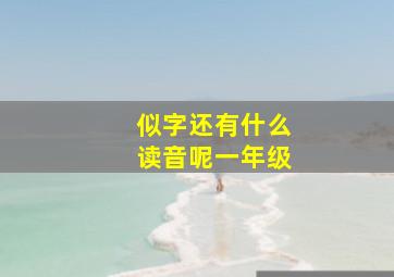 似字还有什么读音呢一年级