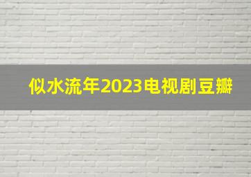 似水流年2023电视剧豆瓣