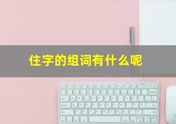 住字的组词有什么呢