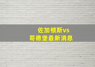 佐加顿斯vs哥德堡最新消息