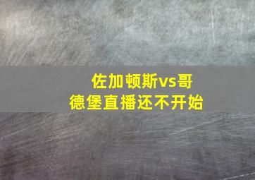 佐加顿斯vs哥德堡直播还不开始