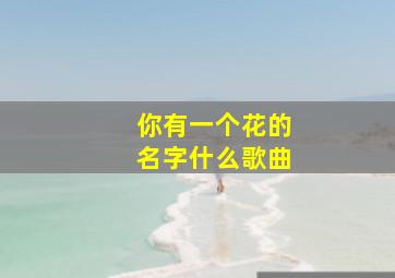 你有一个花的名字什么歌曲