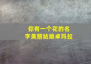 你有一个花的名字美丽姑娘卓玛拉