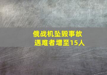 俄战机坠毁事故遇难者增至15人