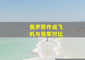 俄罗斯作战飞机与我军对比