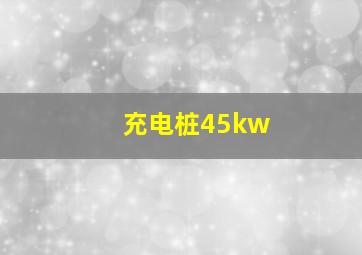 充电桩45kw