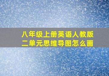 八年级上册英语人教版二单元思维导图怎么画