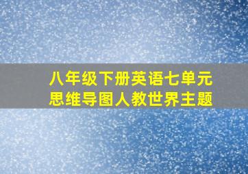 八年级下册英语七单元思维导图人教世界主题