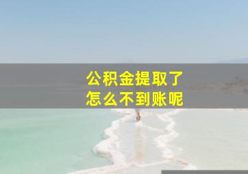 公积金提取了怎么不到账呢