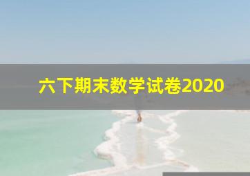 六下期末数学试卷2020