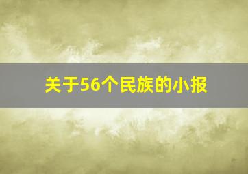 关于56个民族的小报