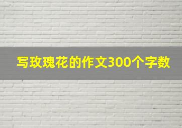 写玫瑰花的作文300个字数