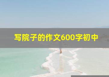 写院子的作文600字初中