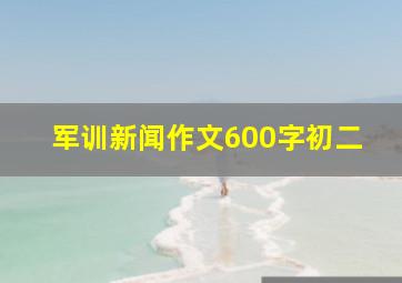 军训新闻作文600字初二