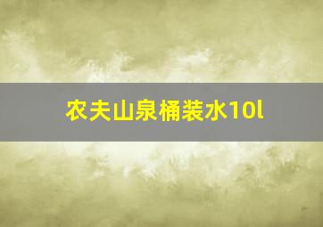 农夫山泉桶装水10l