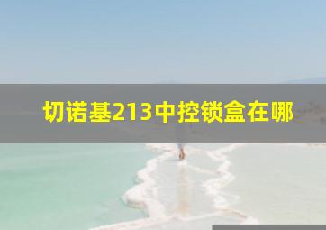 切诺基213中控锁盒在哪