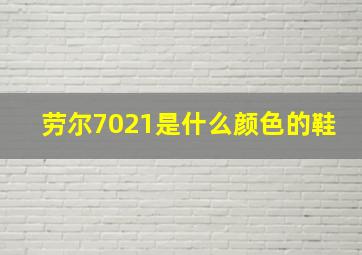 劳尔7021是什么颜色的鞋