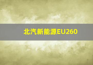 北汽新能源EU260