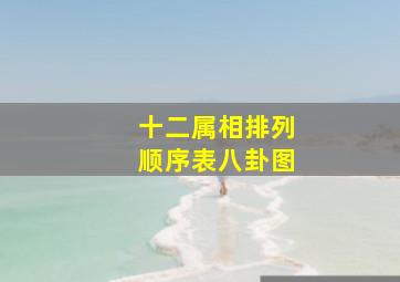 十二属相排列顺序表八卦图