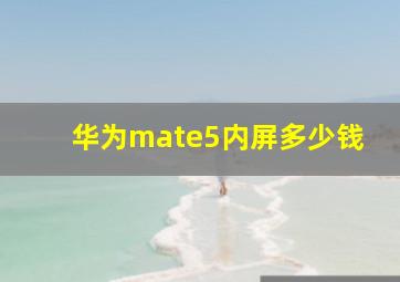 华为mate5内屏多少钱