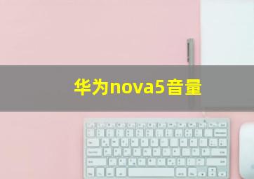 华为nova5音量