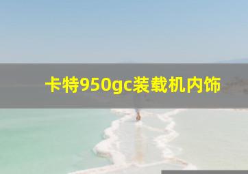 卡特950gc装载机内饰