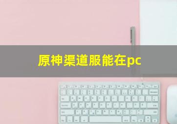 原神渠道服能在pc