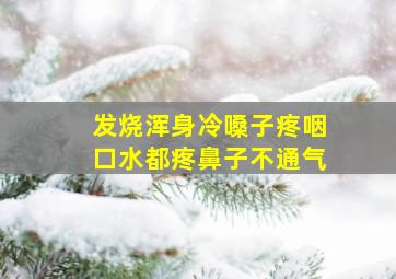 发烧浑身冷嗓子疼咽口水都疼鼻子不通气