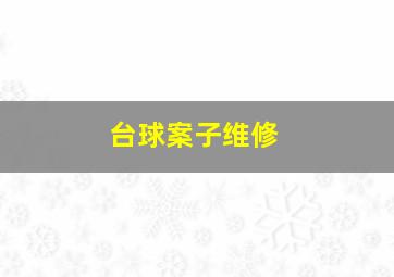 台球案子维修