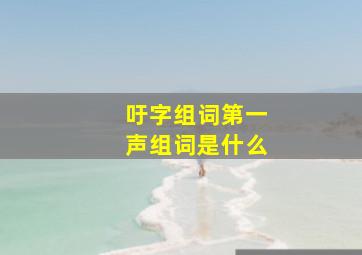 吁字组词第一声组词是什么