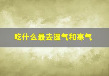 吃什么最去湿气和寒气