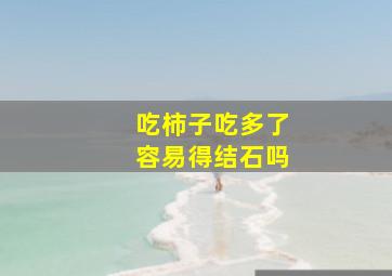 吃柿子吃多了容易得结石吗