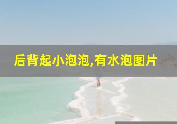 后背起小泡泡,有水泡图片