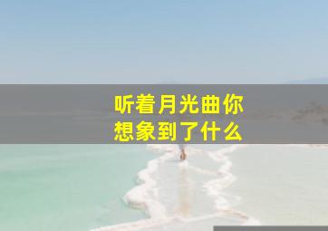 听着月光曲你想象到了什么