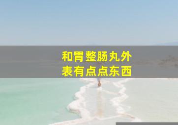 和胃整肠丸外表有点点东西