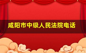 咸阳市中级人民法院电话