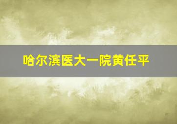 哈尔滨医大一院黄任平