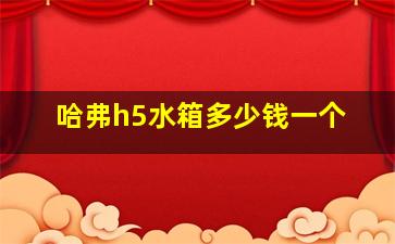 哈弗h5水箱多少钱一个